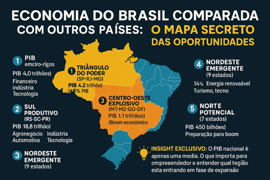 Economia do Brasil Comparada com Outros Países: O Mapa Secreto das Oportunidades Mapa-Economico-do-Brasil
