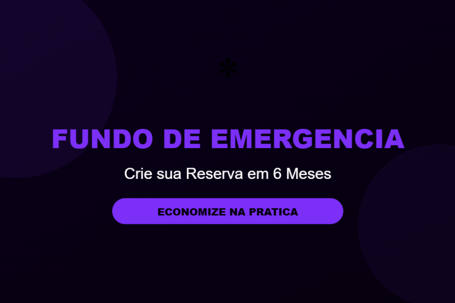 Como criar fundo de emergencia