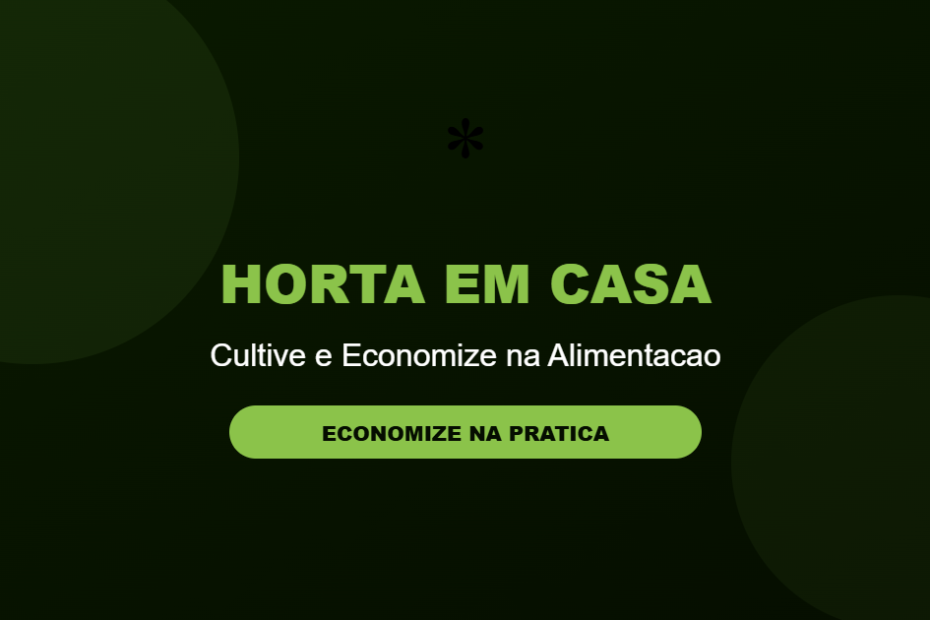 Horta em casa para economizar na alimentacao