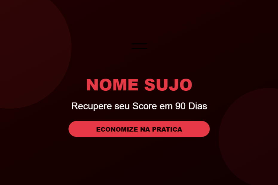 Limpar nome sujo e recuperar score